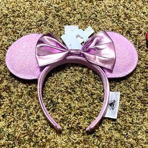 Disney Ears Purple Glitter Headband Minnie Mouse